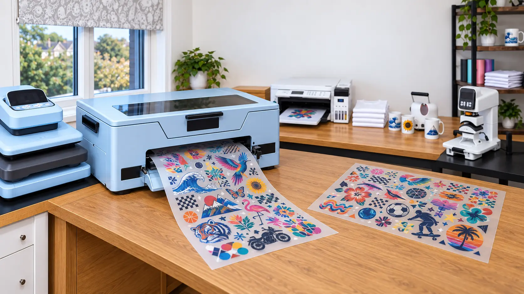 Efficiently arranged DTF gang sheet printing